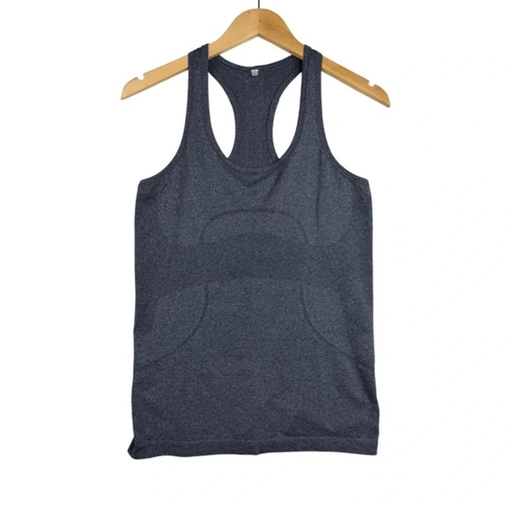 Lululemon Swiftly Tech Racerback top size 8‎ Charcoal Gray